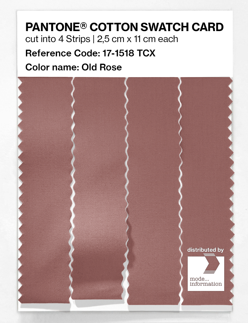 Product image 3 of the product “PANTONE® COTTON SWATCH CARD 17-1518 TCX Old Rose ”