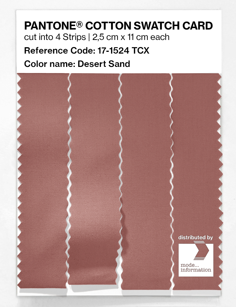 Product image 3 of the product “PANTONE® COTTON SWATCH CARD 17-1524 TCX Desert Sand ”
