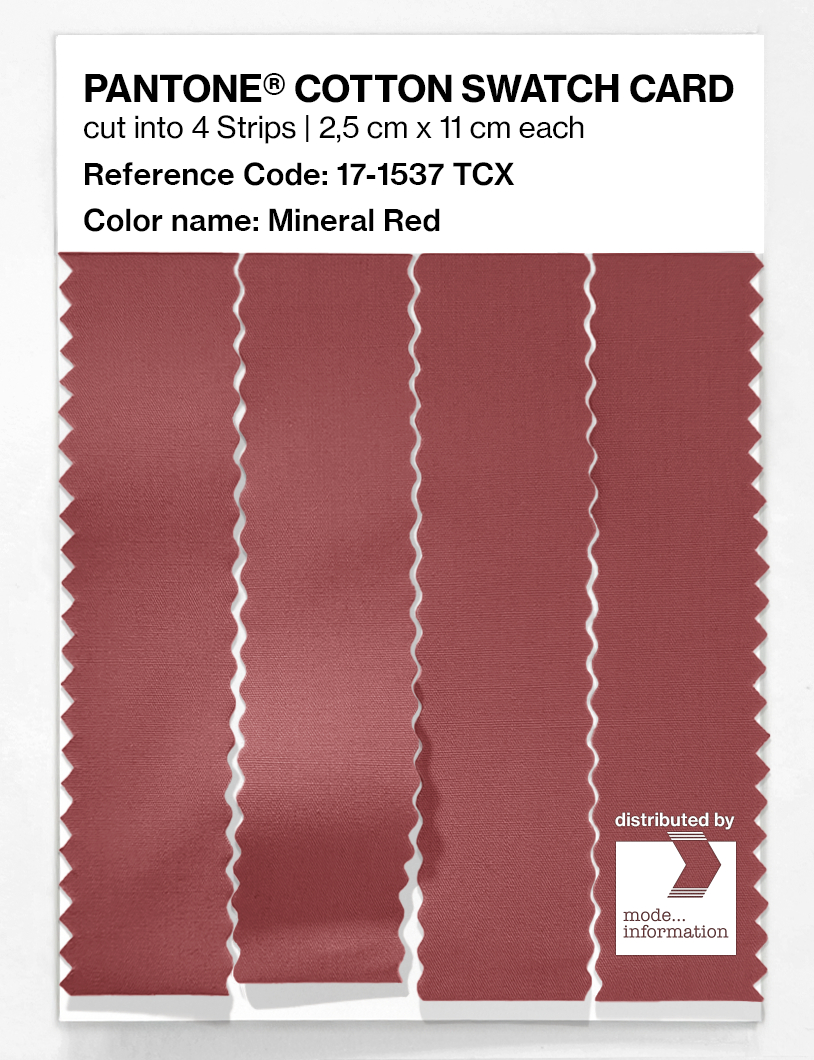 Artikelbild 3 des Artikels “PANTONE® COTTON SWATCH CARD 17-1537 TCX Mineral Red “