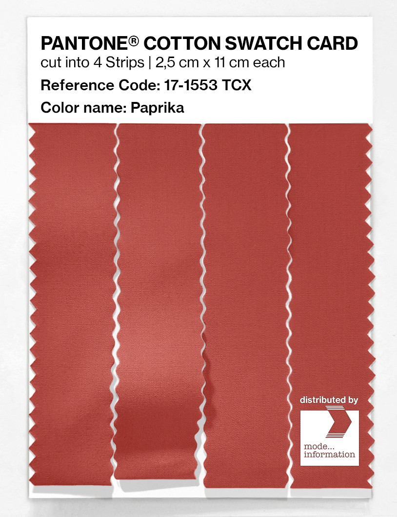 Artikelbild 3 des Artikels “PANTONE® COTTON SWATCH CARD 17-1553 TCX Paprika “