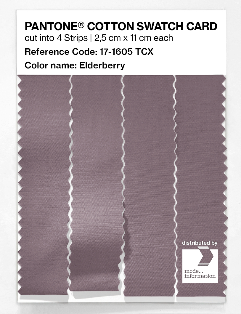 Product image 3 of the product “PANTONE® COTTON SWATCH CARD 17-1605 TCX Elderberry ”