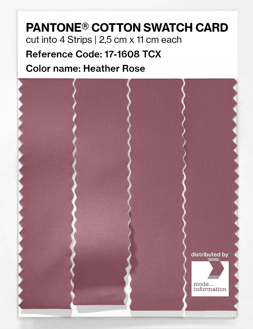 Product image 3 of the product “PANTONE® COTTON SWATCH CARD 17-1608 TCX Heather Rose ”