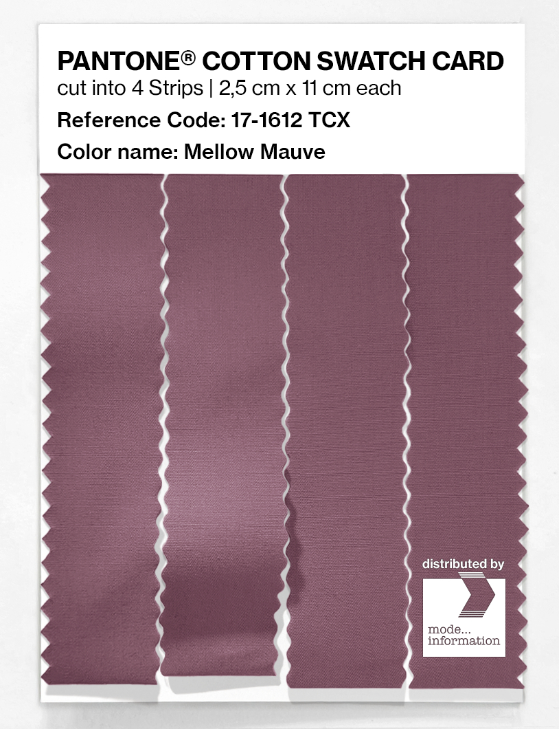 Product image 3 of the product “PANTONE® COTTON SWATCH CARD 17-1612 TCX Mellow Mauve ”