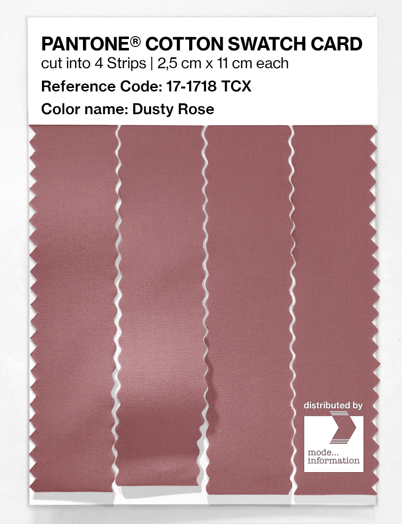 Product image 3 of the product “PANTONE® COTTON SWATCH CARD 17-1718 TCX Dusty Rose ”