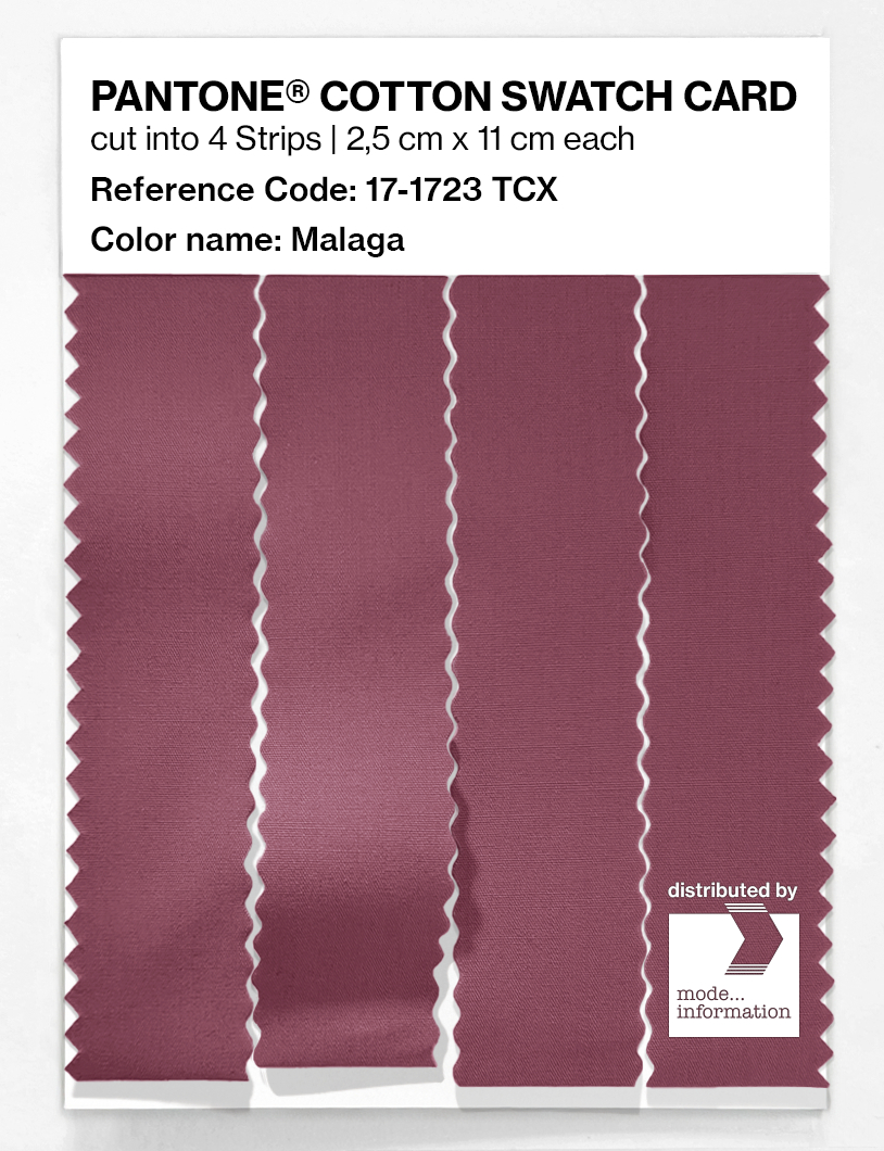 Product image 3 of the product “PANTONE® COTTON SWATCH CARD 17-1723 TCX Malaga ”