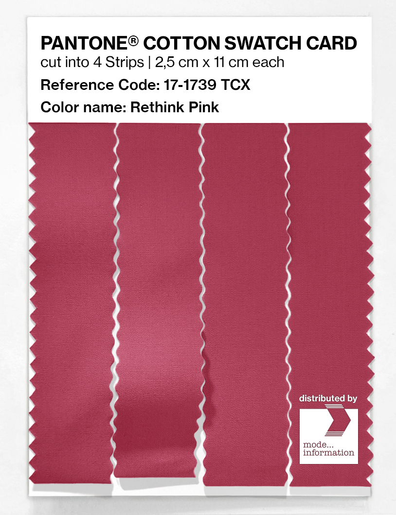 Artikelbild 3 des Artikels “PANTONE® COTTON SWATCH CARD 17-1739 TCX Rethink Pink “