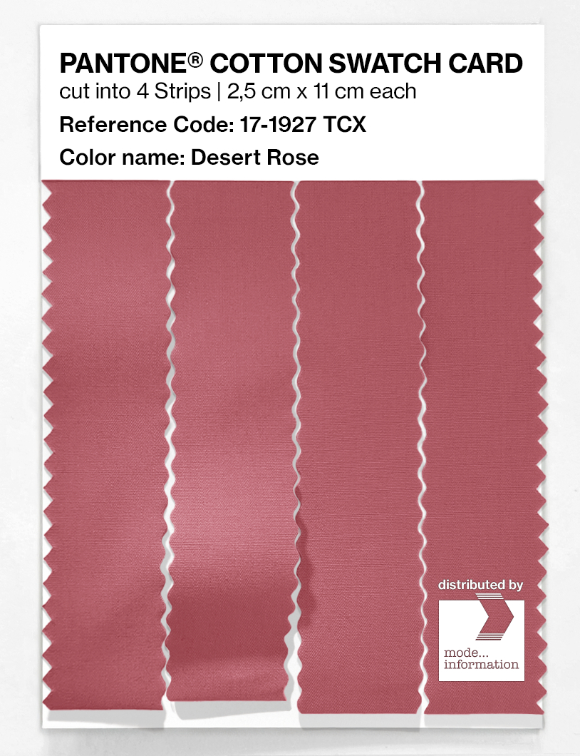 Product image 3 of the product “PANTONE® COTTON SWATCH CARD 17-1927 TCX Desert Rose ”