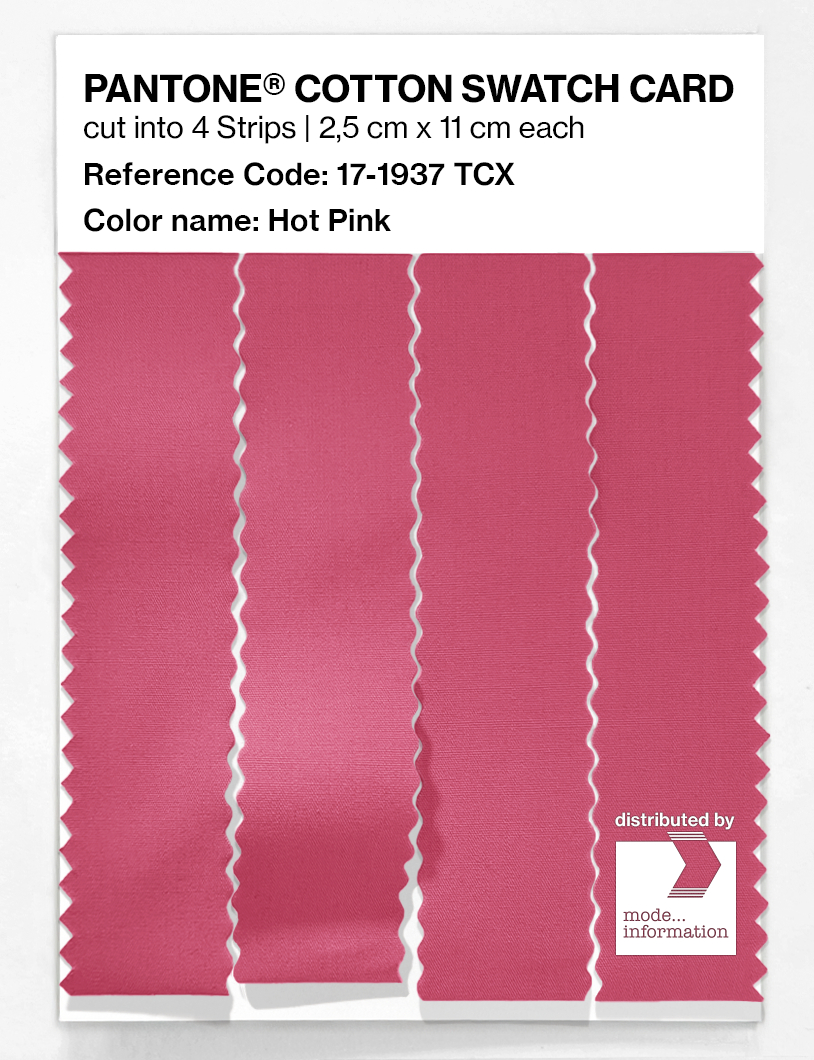 Product image 3 of the product “PANTONE® COTTON SWATCH CARD 17-1937 TCX Hot Pink ”