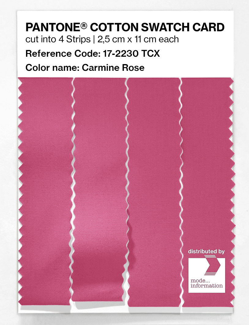 Artikelbild 3 des Artikels “PANTONE® COTTON SWATCH CARD 17-2230 TCX Carmine Rose “