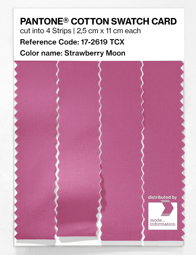 Artikelbild 3 des Artikels “PANTONE® COTTON SWATCH CARD 17-2619 TCX Strawberry Moon “