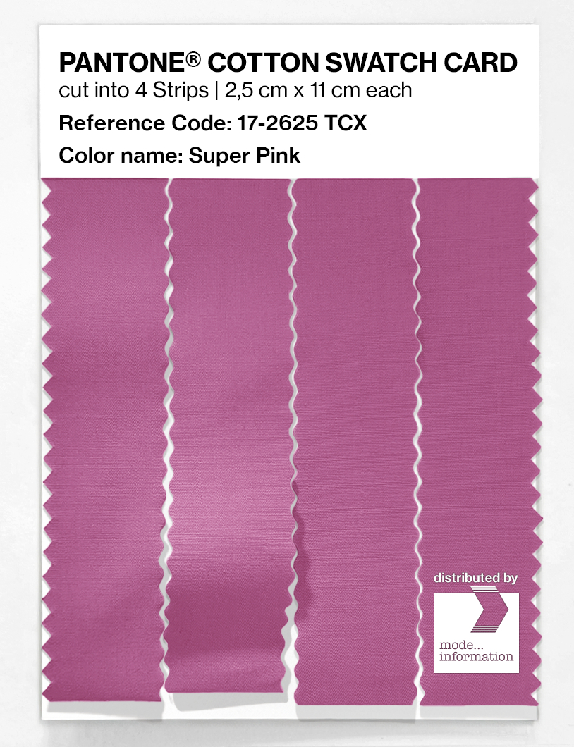 Product image 3 of the product “PANTONE® COTTON SWATCH CARD 17-2625 TCX Super Pink ”