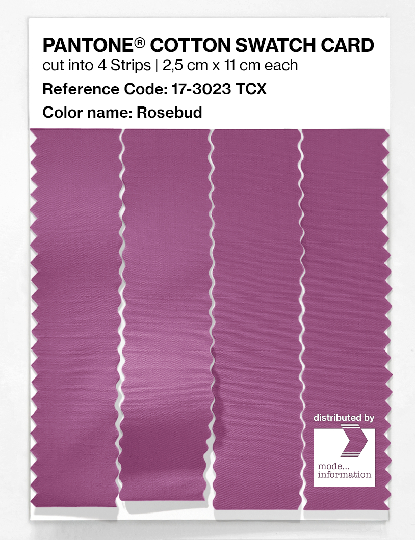 Product image 3 of the product “PANTONE® COTTON SWATCH CARD 17-3023 TCX Rosebud ”