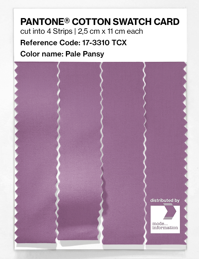 Product image 3 of the product “PANTONE® COTTON SWATCH CARD 17-3310 TCX Pale Pansy ”