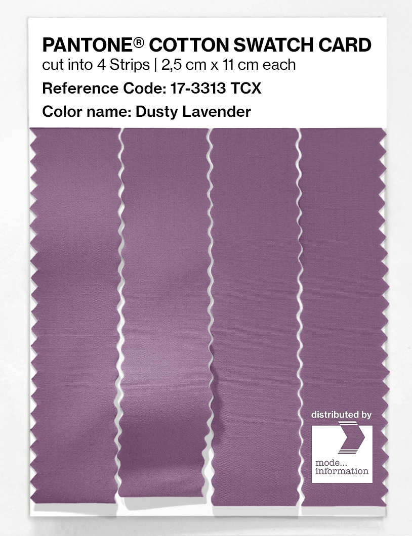 Product image 3 of the product “PANTONE® COTTON SWATCH CARD 17-3313 TCX Dusty Lavender ”