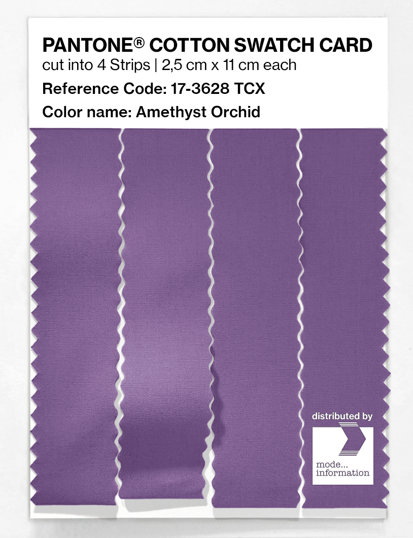 Artikelbild 3 des Artikels “PANTONE® COTTON SWATCH CARD 17-3628 TCX Amethyst Orchid “
