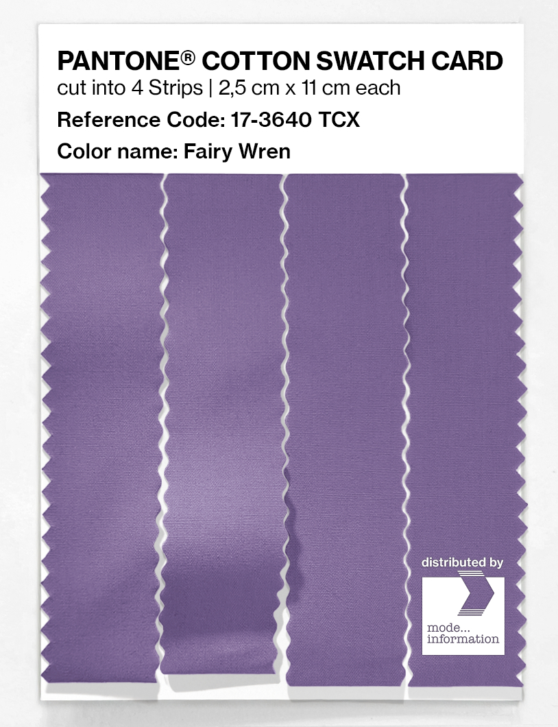 Artikelbild 3 des Artikels “PANTONE® COTTON SWATCH CARD 17-3640 TCX Fairy Wren “