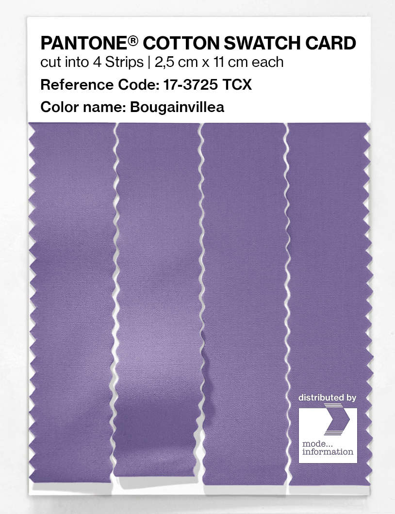 Product image 3 of the product “PANTONE® COTTON SWATCH CARD 17-3725 TCX Bougainvillea ”