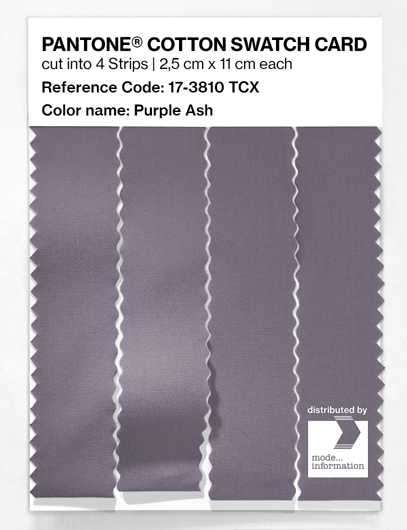 Product image 3 of the product “PANTONE® COTTON SWATCH CARD 17-3810 TCX Purple Ash ”