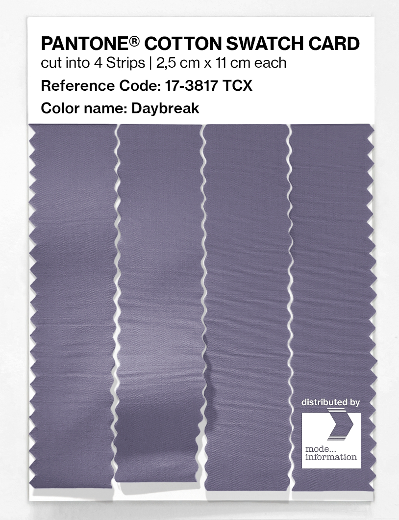 Product image 3 of the product “PANTONE® COTTON SWATCH CARD 17-3817 TCX Daybreak ”