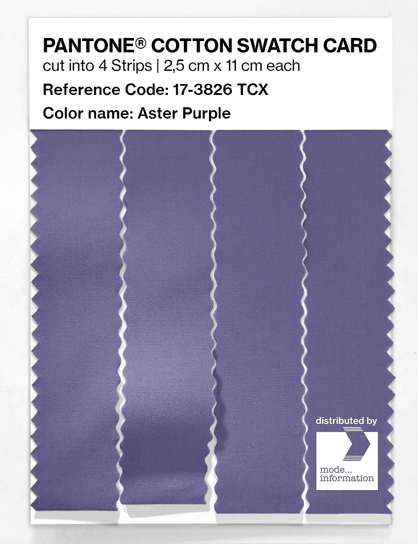 Product image 3 of the product “PANTONE® COTTON SWATCH CARD 17-3826 TCX Aster Purple ”