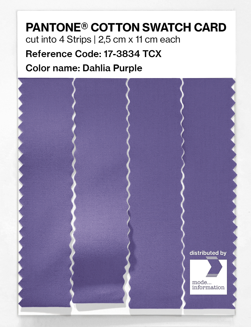Artikelbild 3 des Artikels “PANTONE® COTTON SWATCH CARD 17-3834 TCX Dahlia Purple “