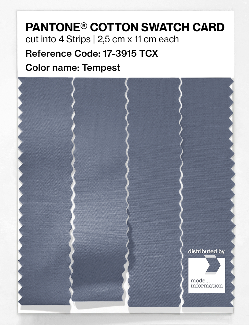 Product image 3 of the product “PANTONE® COTTON SWATCH CARD 17-3915 TCX Tempest ”