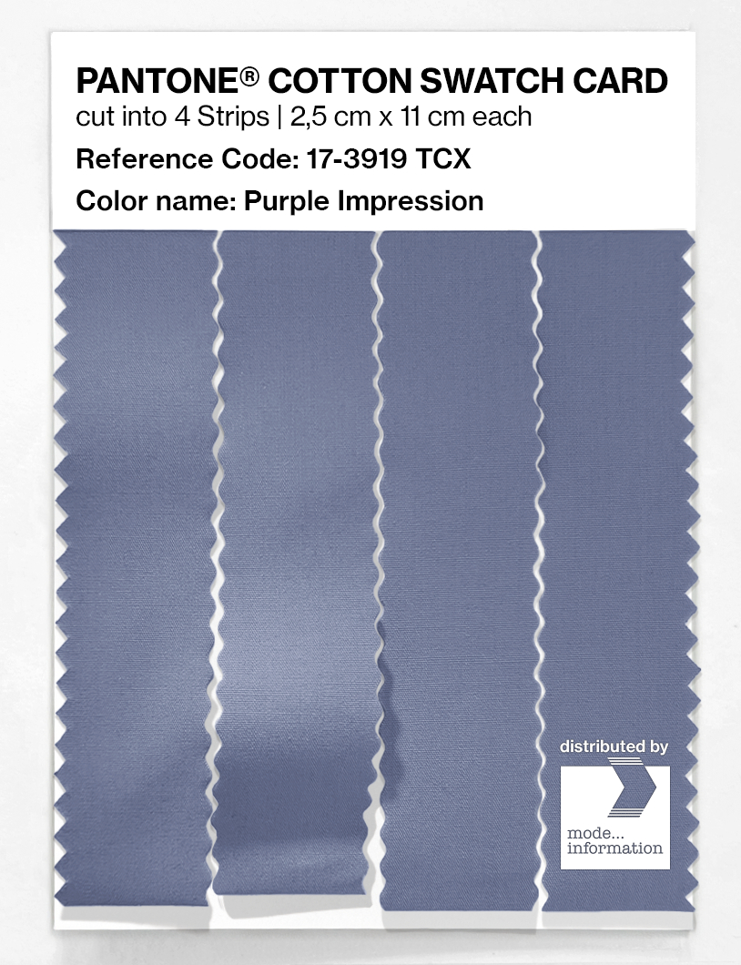 Artikelbild 3 des Artikels “PANTONE® COTTON SWATCH CARD 17-3919 TCX Purple Impression “