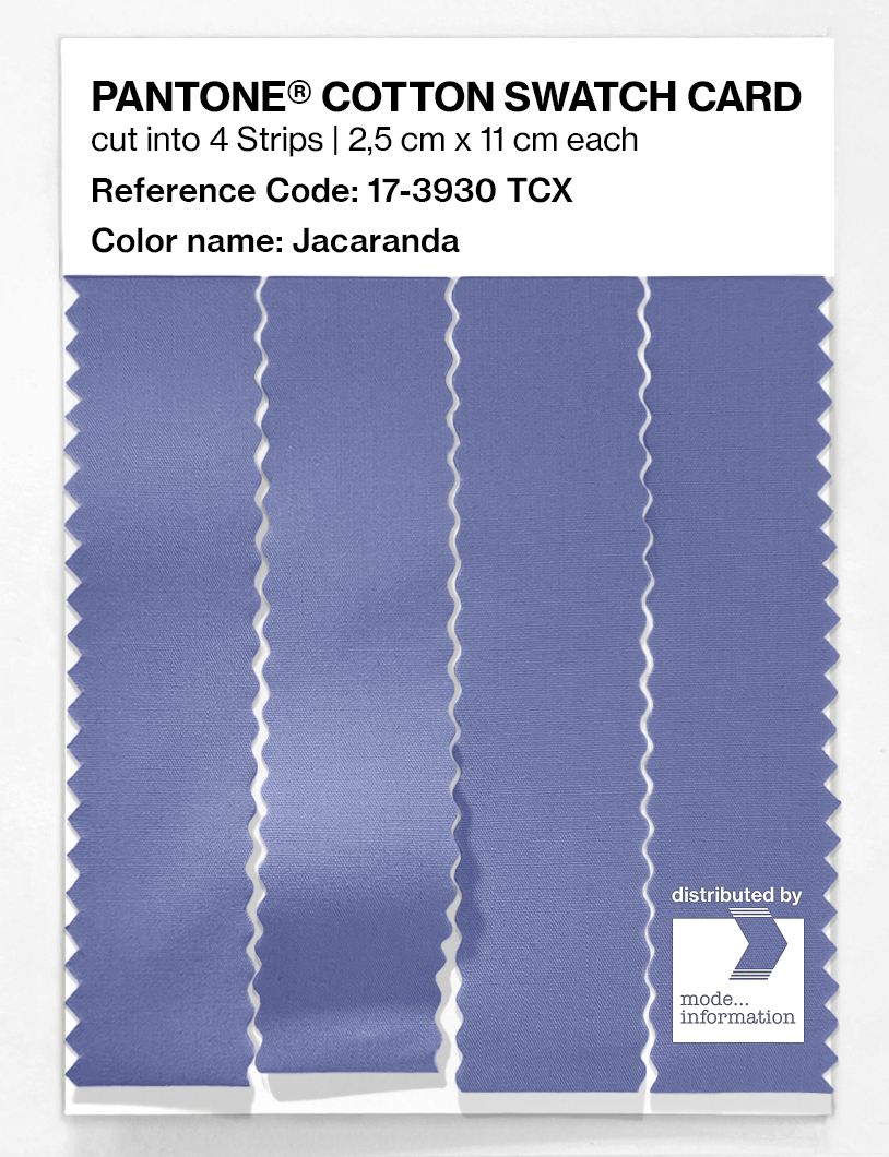 Product image 3 of the product “PANTONE® COTTON SWATCH CARD 17-3930 TCX Jacaranda ”