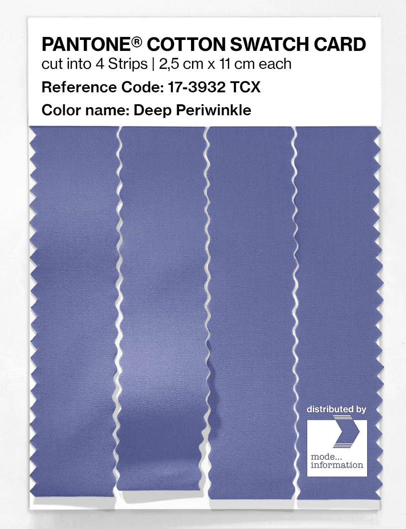 Product image 3 of the product “PANTONE® COTTON SWATCH CARD 17-3932 TCX Deep Periwinkle ”