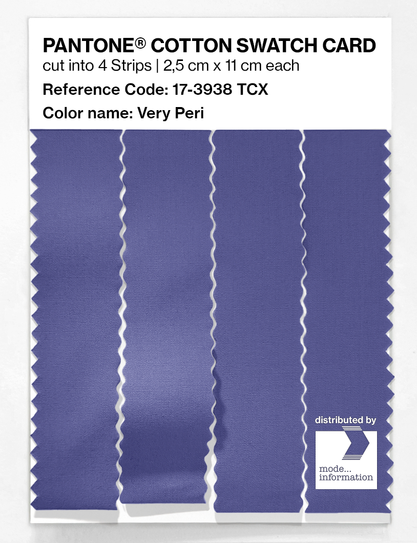Product image 3 of the product “PANTONE® COTTON SWATCH CARD 17-3938 TCX Very Peri ”