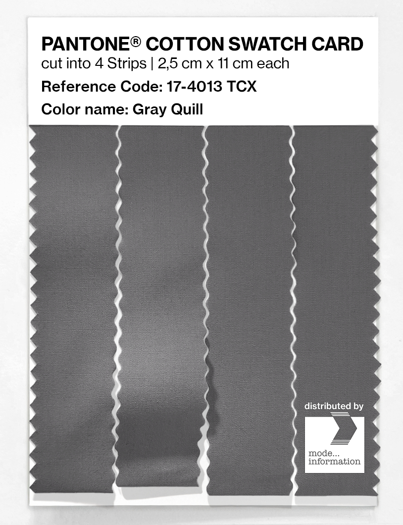 Artikelbild 3 des Artikels “PANTONE® COTTON SWATCH CARD 17-4013 TCX Gray Quill “