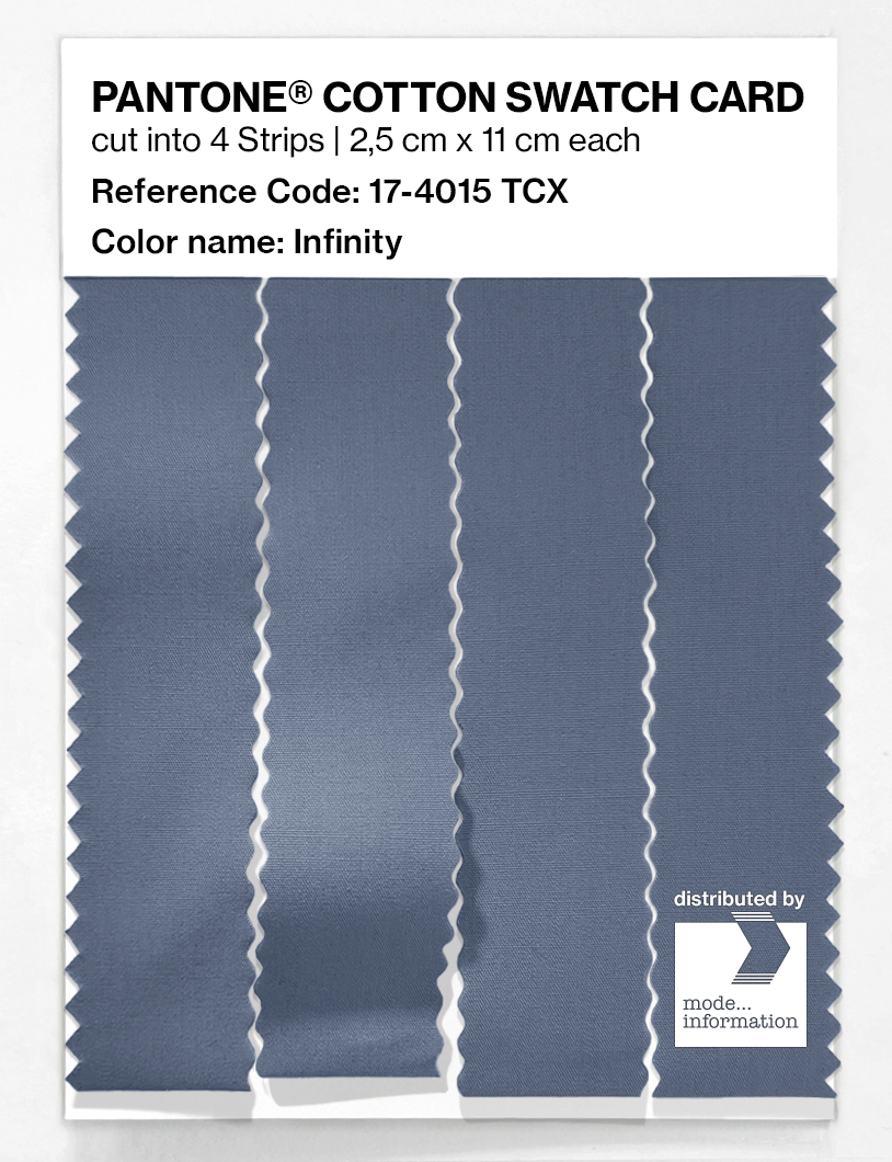 Product image 3 of the product “PANTONE® COTTON SWATCH CARD 17-4015 TCX Infinity ”