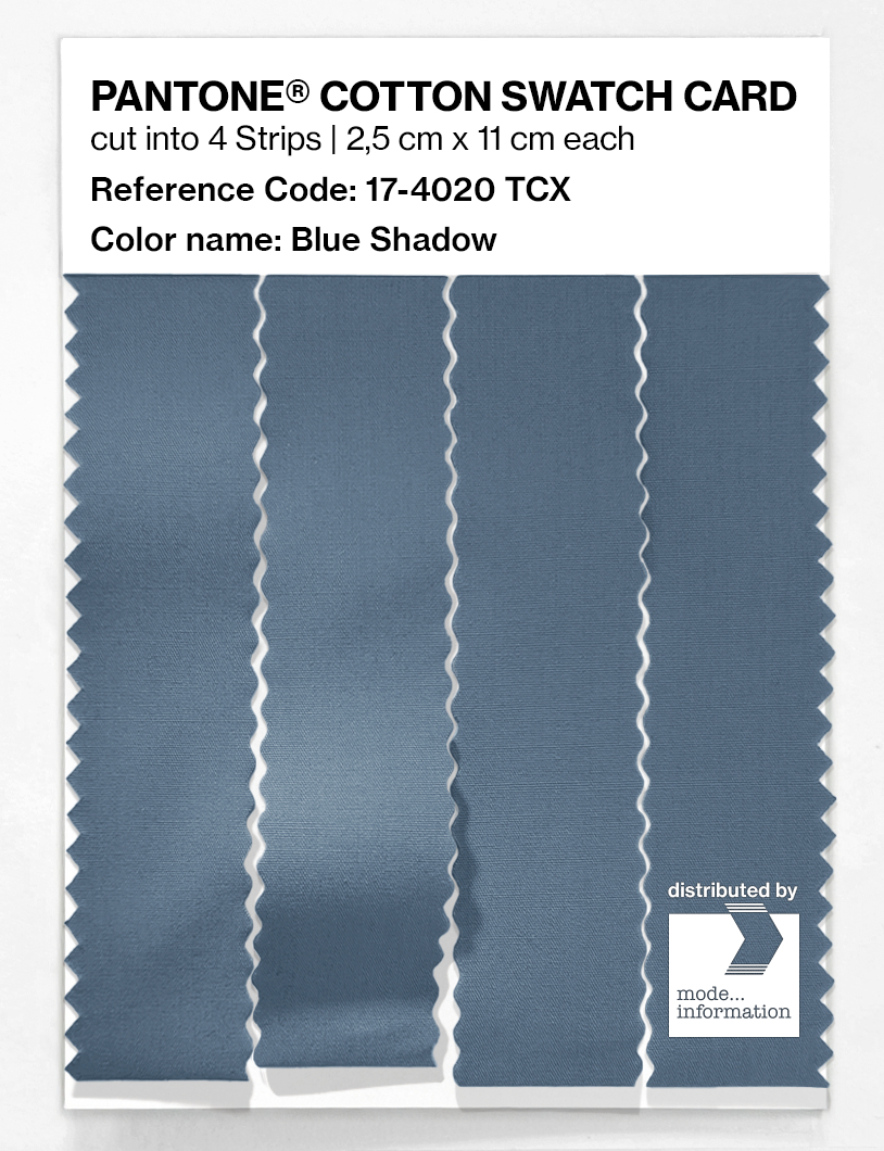 Product image 3 of the product “PANTONE® COTTON SWATCH CARD 17-4020 TCX Blue Shadow ”