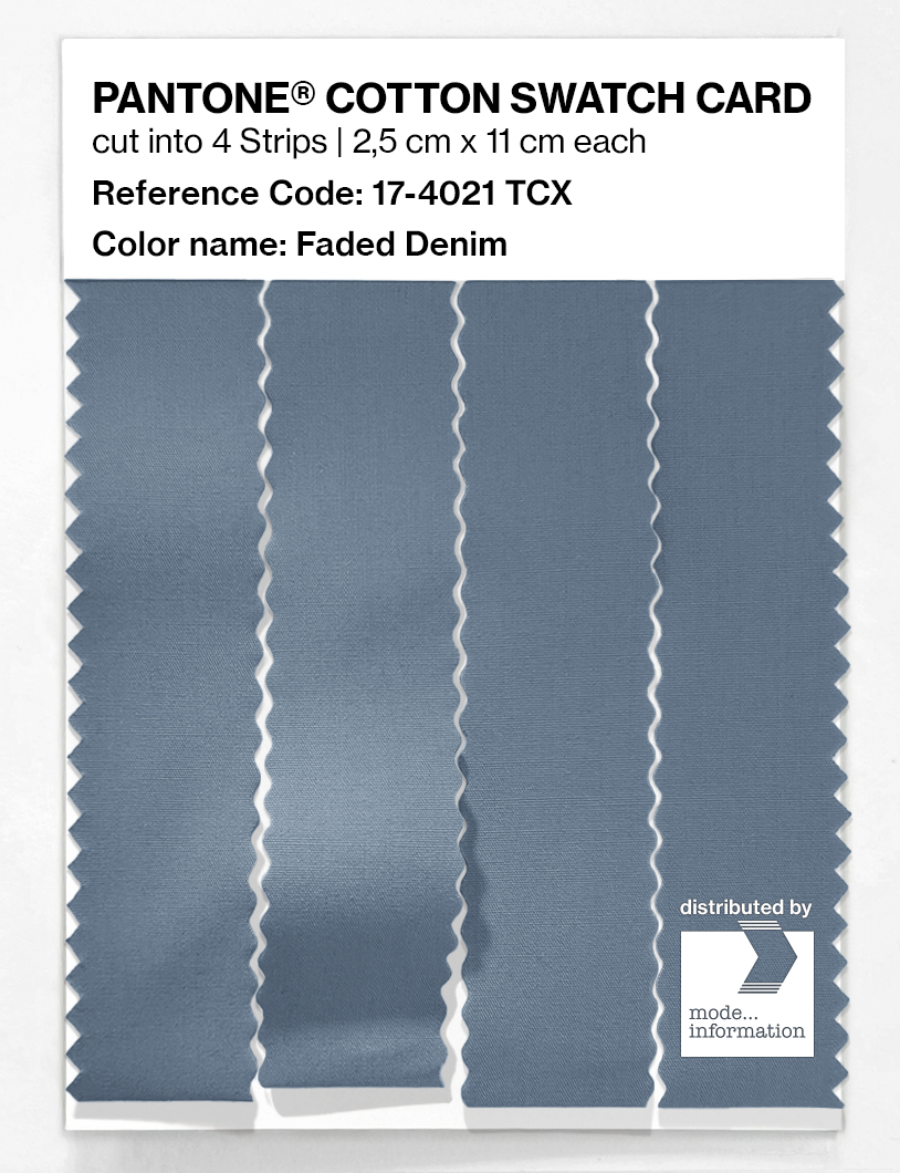 Artikelbild 3 des Artikels “PANTONE® COTTON SWATCH CARD 17-4021 TCX Faded Denim “