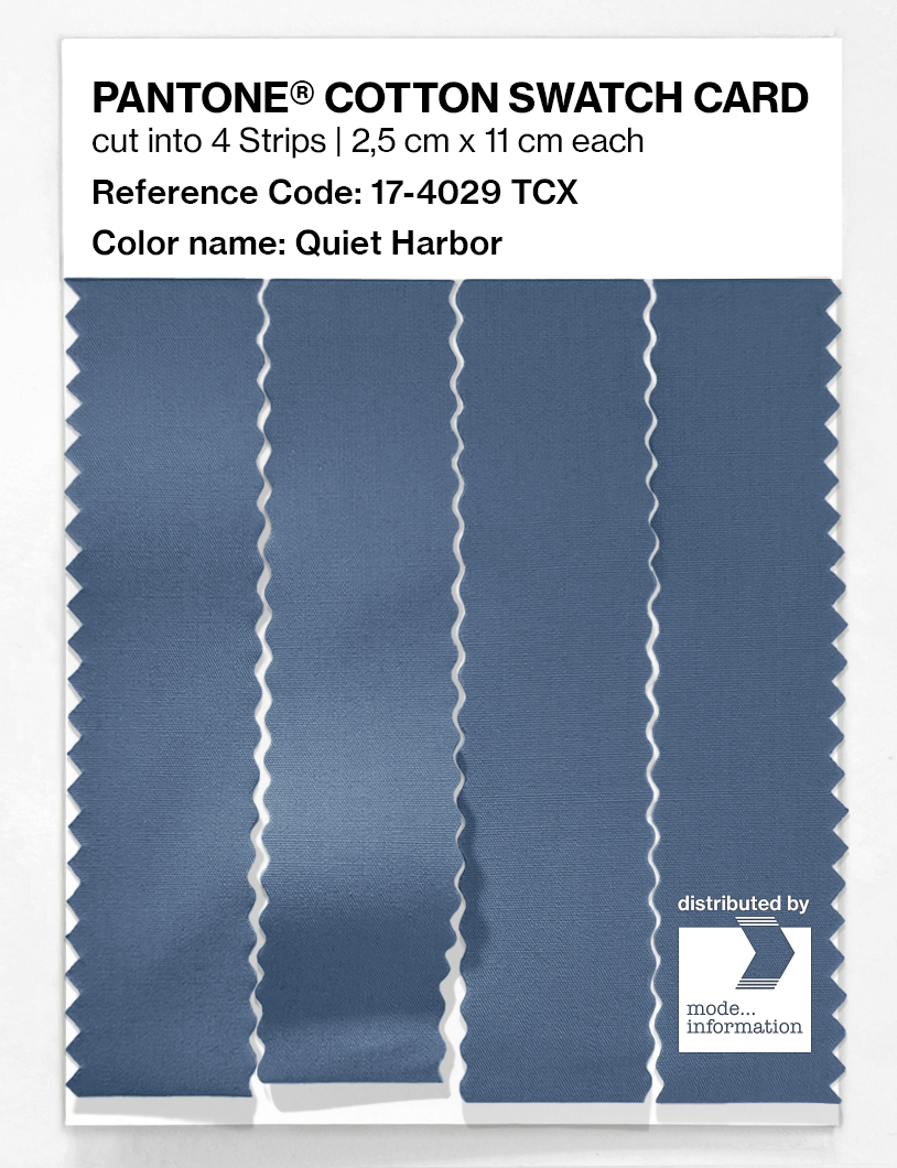 Artikelbild 3 des Artikels “PANTONE® COTTON SWATCH CARD 17-4029 TCX Quiet Harbor “