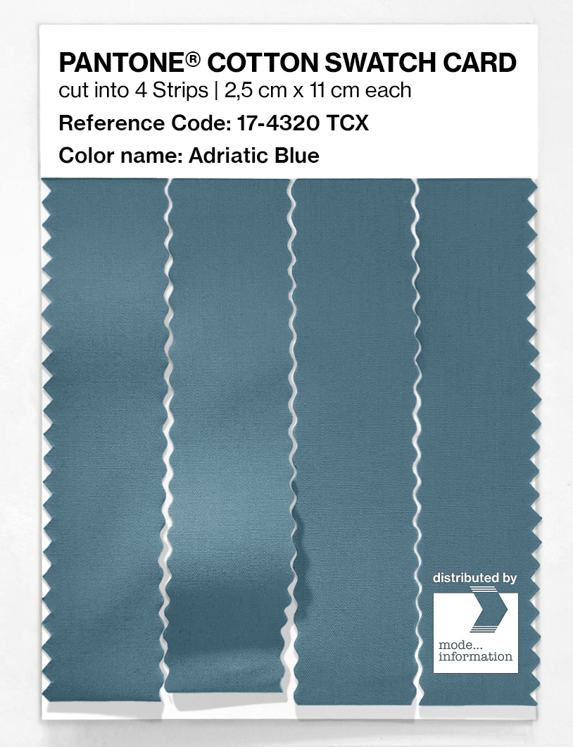 Artikelbild 3 des Artikels “PANTONE® COTTON SWATCH CARD 17-4320 TCX Adriatic Blue “