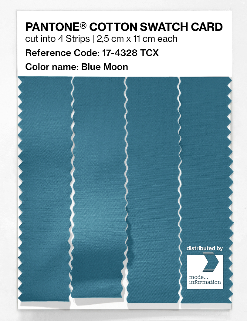 Artikelbild 3 des Artikels “PANTONE® COTTON SWATCH CARD 17-4328 TCX Blue Moon “