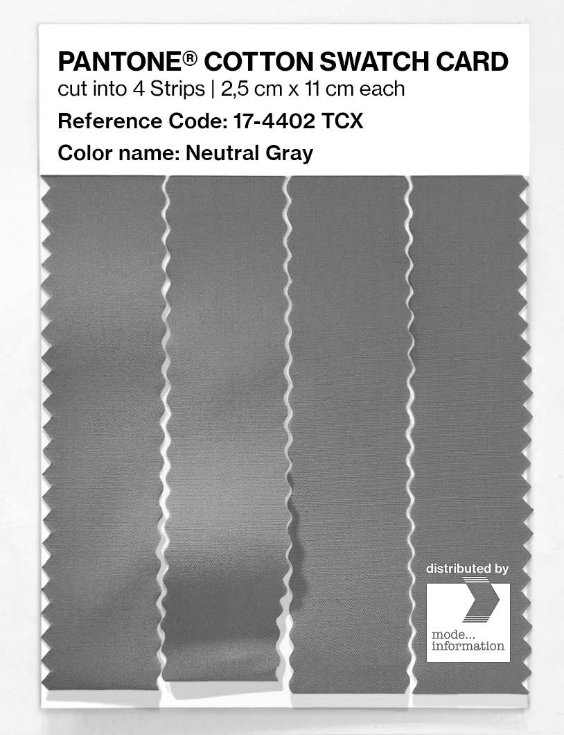 Artikelbild 3 des Artikels “PANTONE® COTTON SWATCH CARD 17-4402 TCX Neutral Gray “