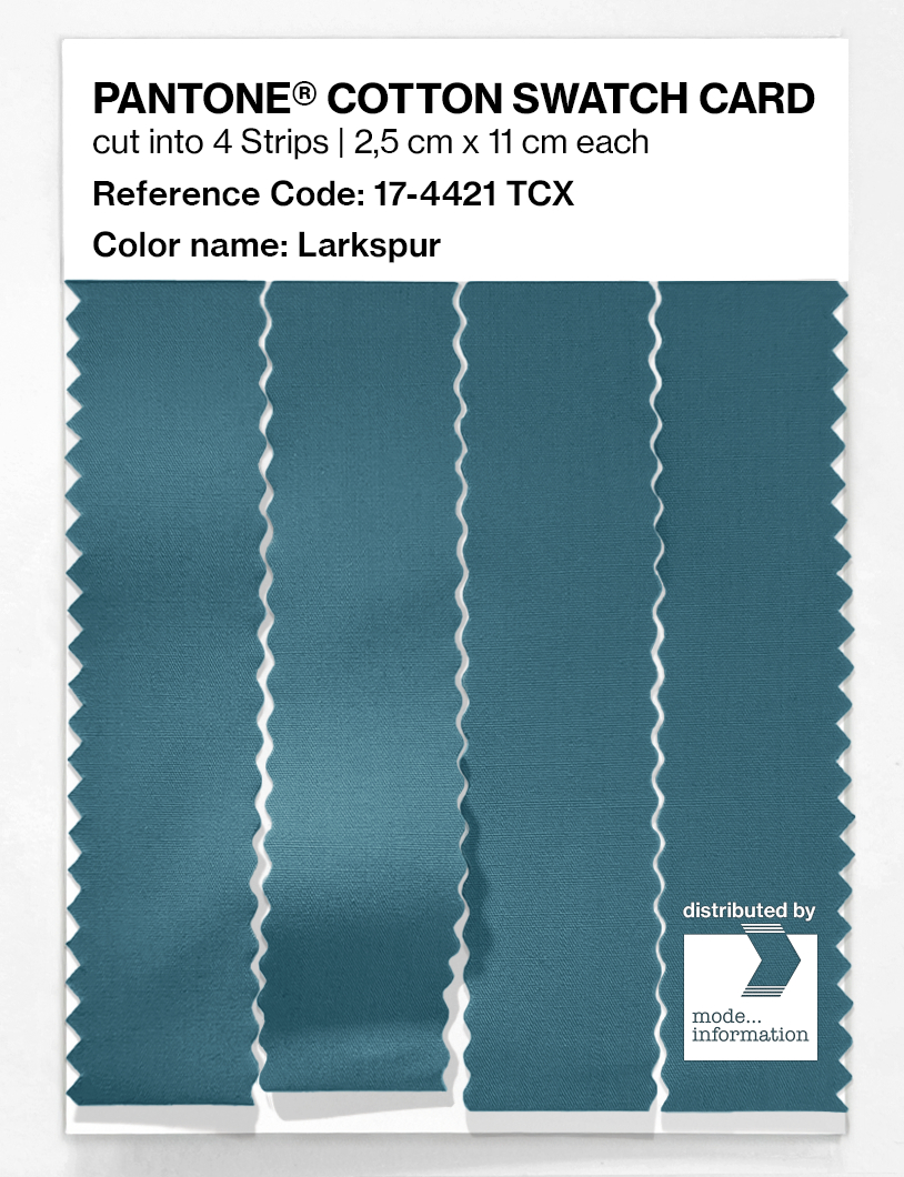 Product image 3 of the product “PANTONE® COTTON SWATCH CARD 17-4421 TCX Larkspur ”