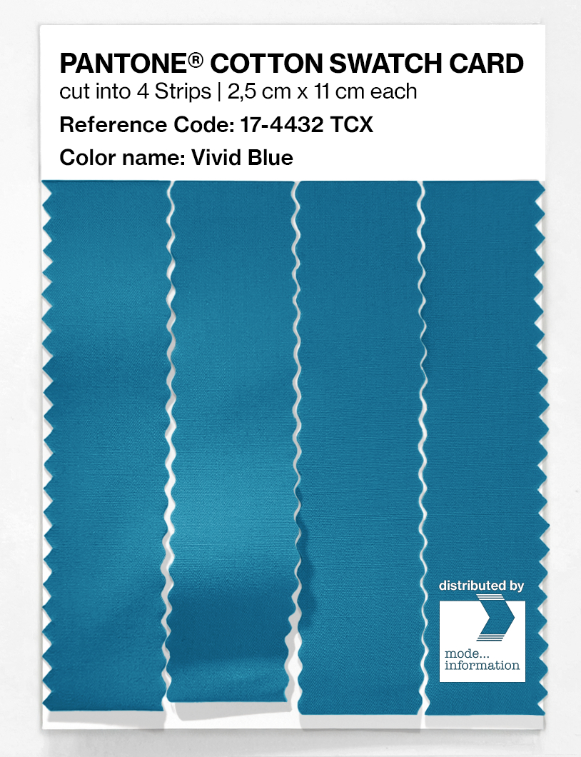 Artikelbild 3 des Artikels “PANTONE® COTTON SWATCH CARD 17-4432 TCX Vivid Blue “