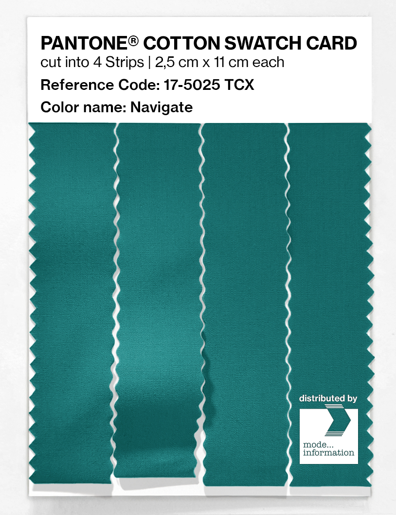Product image 3 of the product “PANTONE® COTTON SWATCH CARD 17-5025 TCX Navigate ”