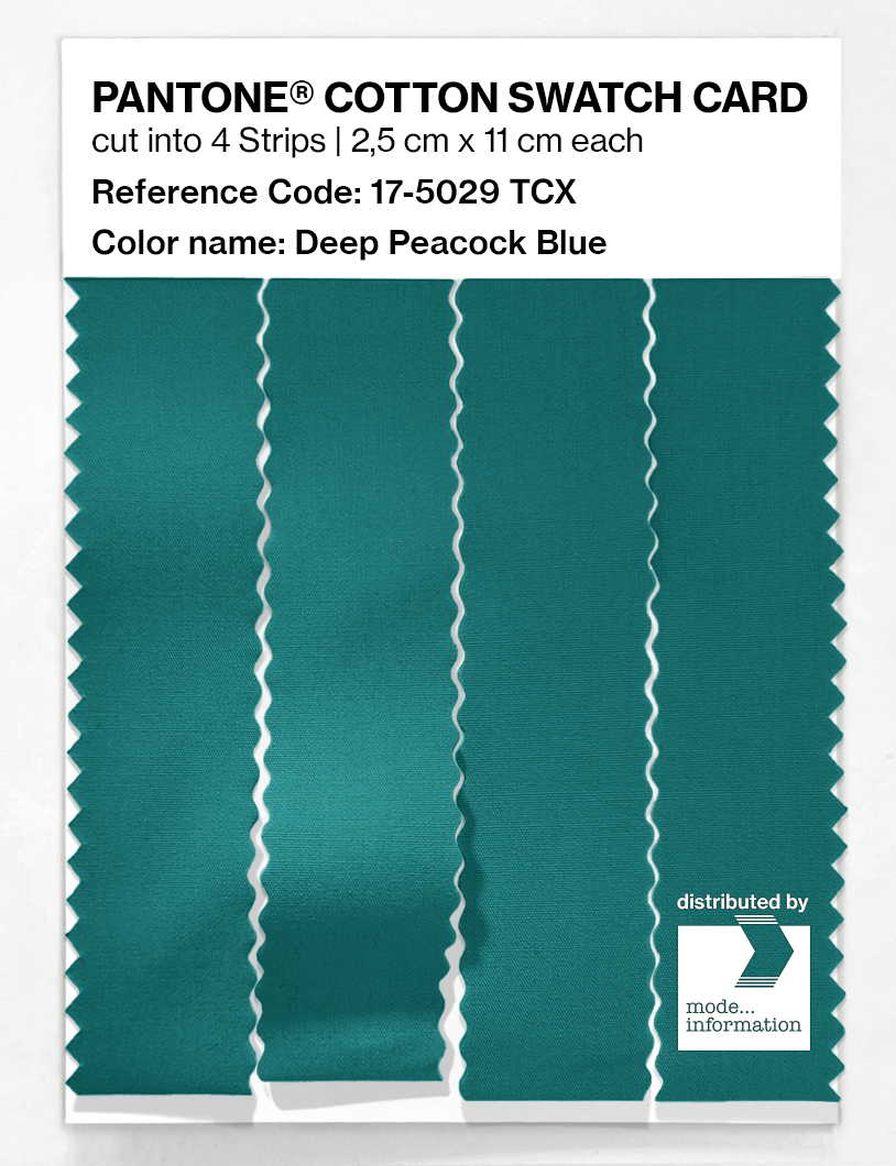 Artikelbild 3 des Artikels “PANTONE® COTTON SWATCH CARD 17-5029 TCX Deep Peacock Blue “
