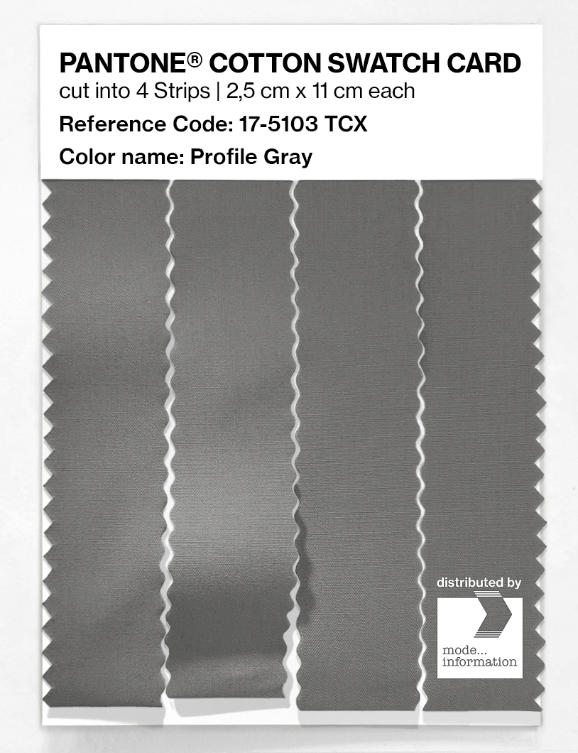 Artikelbild 3 des Artikels “PANTONE® COTTON SWATCH CARD 17-5103 TCX Profile Gray “