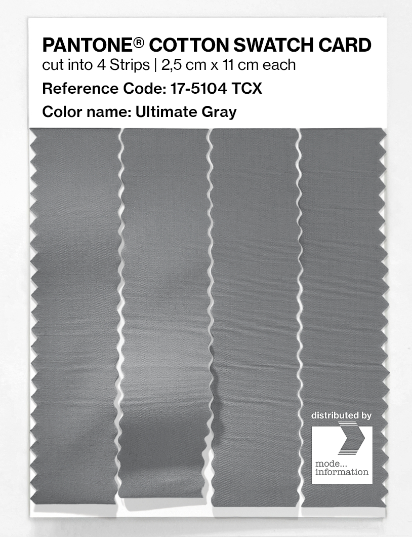 Artikelbild 3 des Artikels “PANTONE® COTTON SWATCH CARD 17-5104 TCX Ultimate Gray “