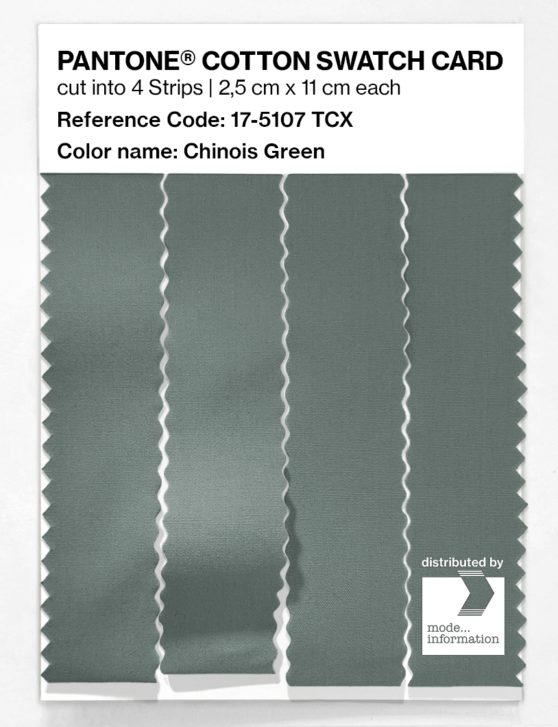 Product image 3 of the product “PANTONE® COTTON SWATCH CARD 17-5107 TCX Chinois Green ”