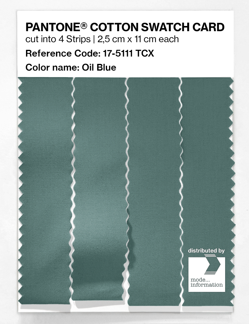 Artikelbild 3 des Artikels “PANTONE® COTTON SWATCH CARD 17-5111 TCX Oil Blue “