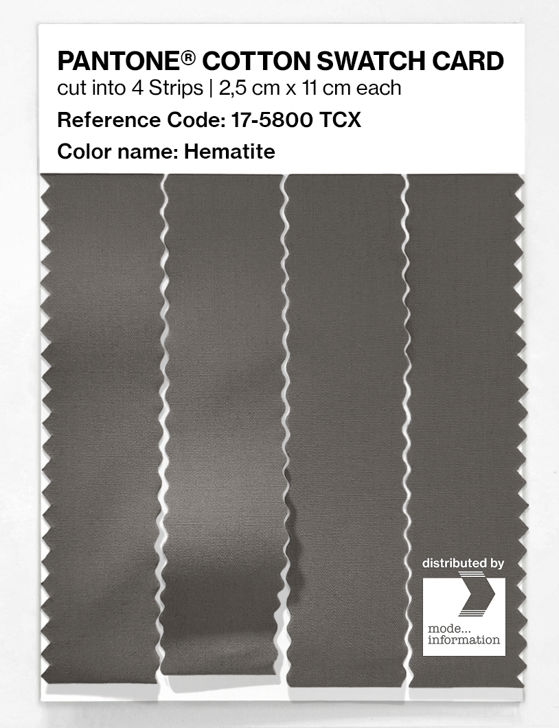 Artikelbild 3 des Artikels “PANTONE® COTTON SWATCH CARD 17-5800 TCX Hematite “