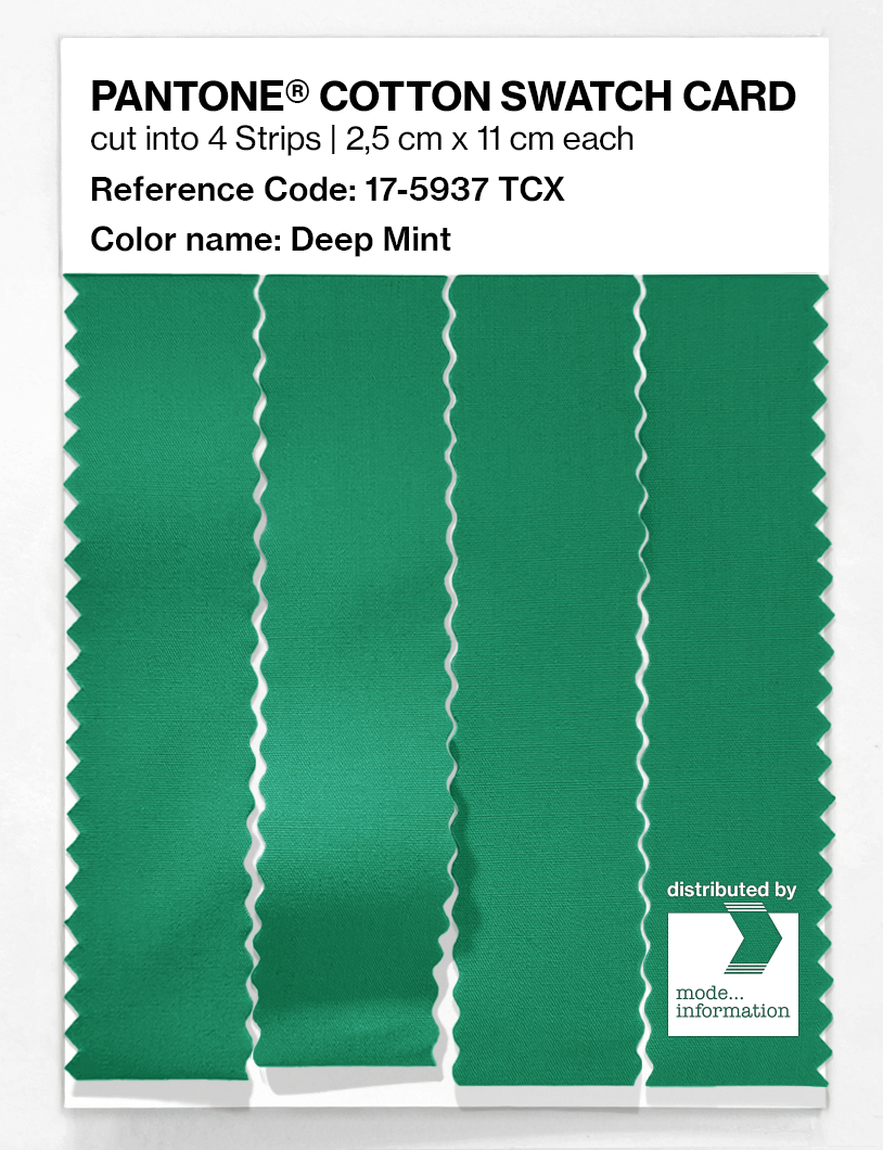 Artikelbild 3 des Artikels “PANTONE® COTTON SWATCH CARD 17-5937 TCX Deep Mint “
