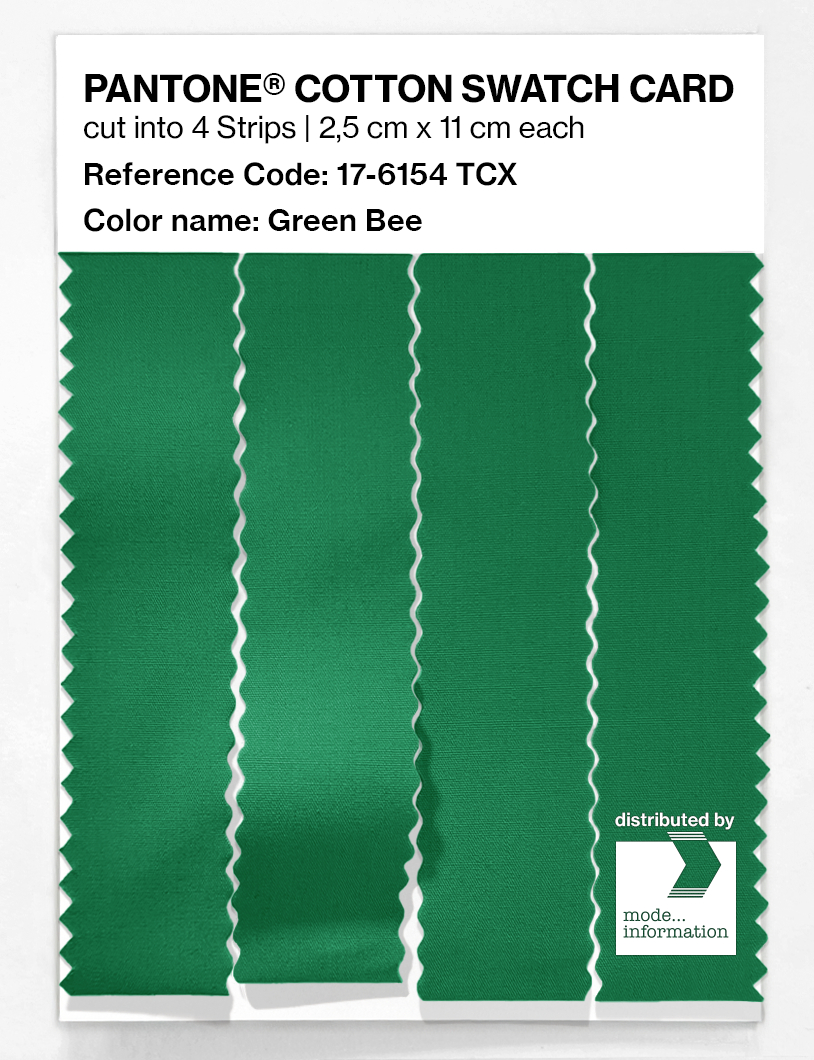 Product image 3 of the product “PANTONE® COTTON SWATCH CARD 17-6154 TCX Green Bee ”