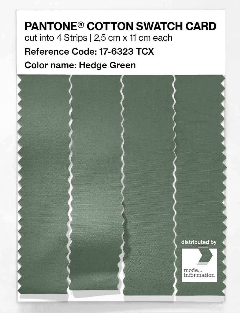 Artikelbild 3 des Artikels “PANTONE® COTTON SWATCH CARD 17-6323 TCX Hedge Green “
